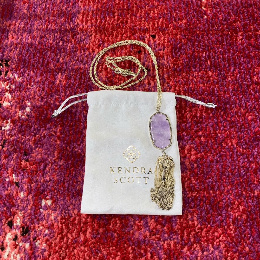 Kendra Scott Rayne Gold Long Pendant Necklace